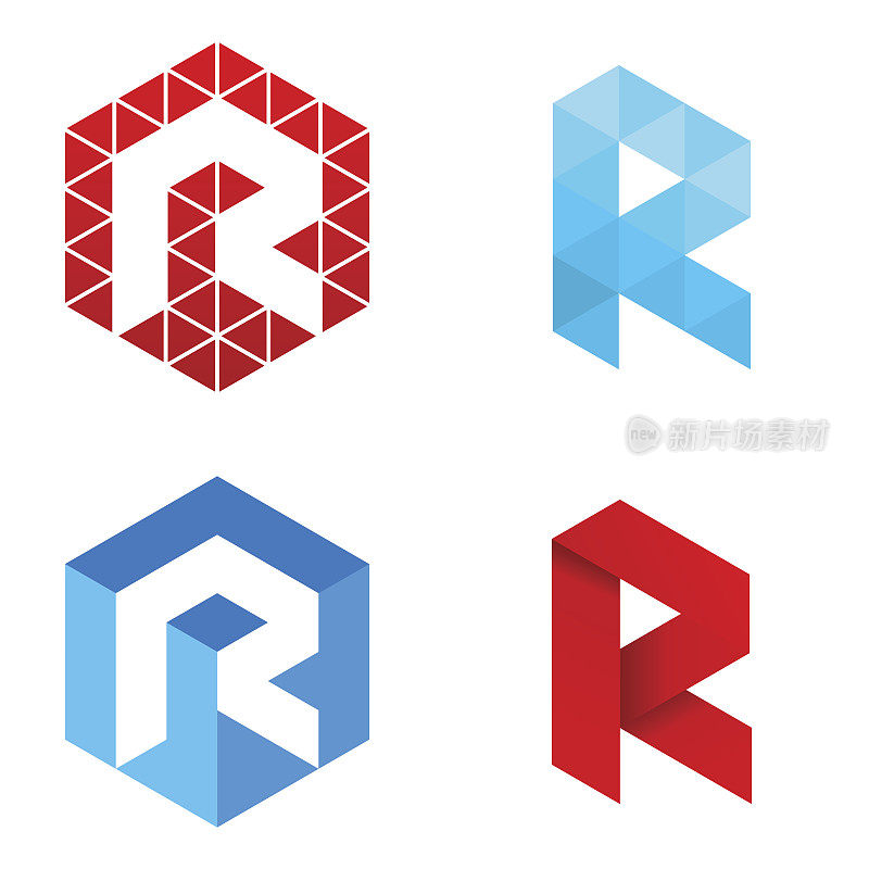 字母R -标志集